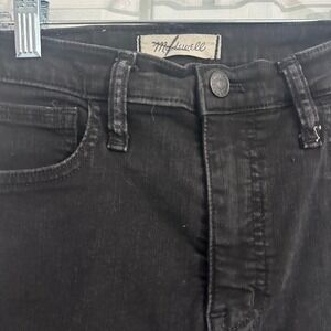 Madewell Black Wash High Rise Skinny Jeans Womens Casual‎ Denim Pants Size 27